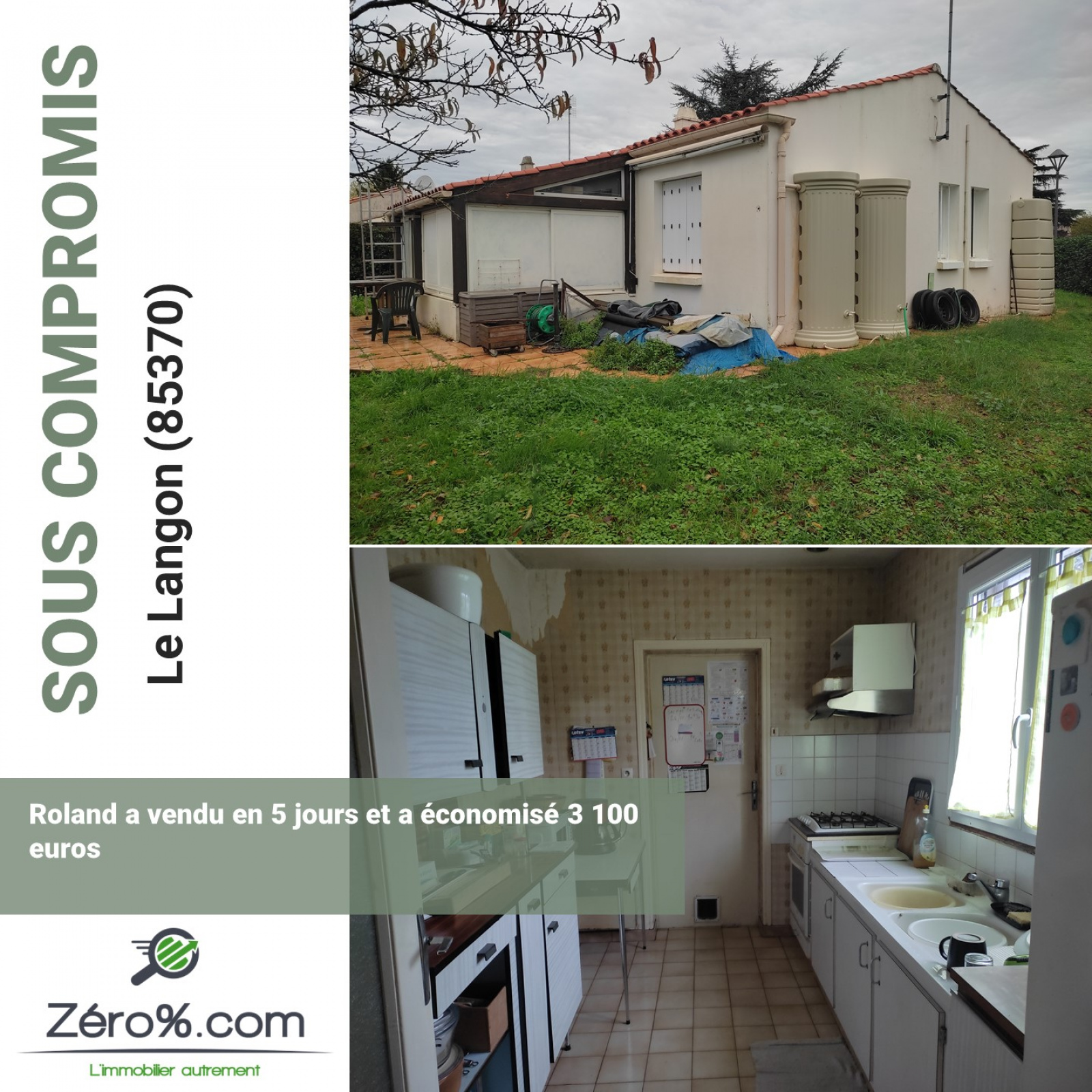 Vente Maison Plain-pied Au Langon | Zero Pourcent